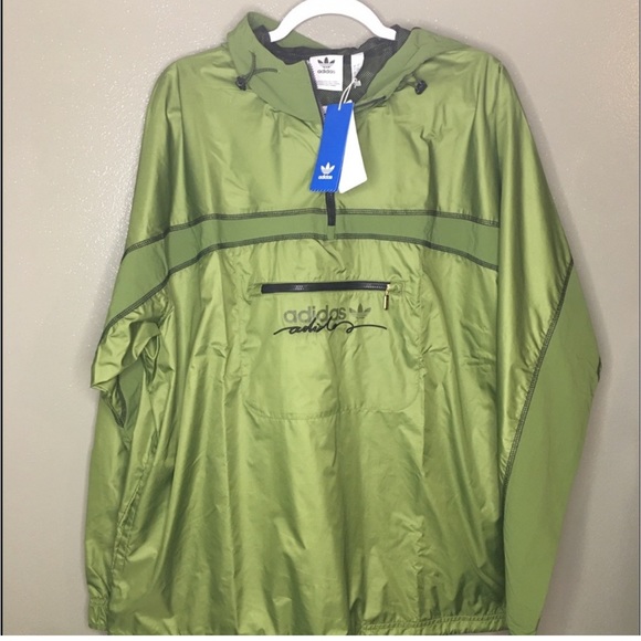 Mens large adidas green pullover jacket - Picture 6 of 10